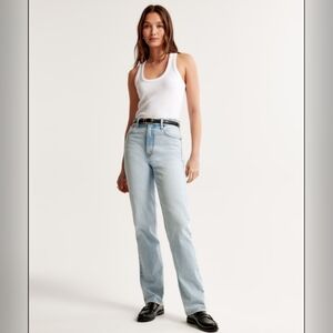 Abercrombie & Fitch The 90s Straight Ultra High Rise Curve Love Size 29/8r
